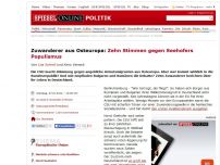 Bild zum Artikel: Zuwanderer aus Osteuropa: Zehn Stimmen gegen Seehofers Populismus