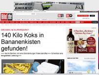 Bild zum Artikel: Drogen im Supermarkt - 140 Kilo Koks in Bananenkisten gefunden!