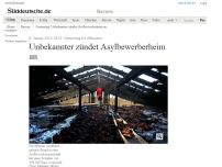 Bild zum Artikel: Germering: Unbekannter zündet Asylbewerberheim an