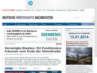 Bild zum Artikel: Vereinigte Staaten: EU-Funktionäre träumen vom Ende der Demokratie