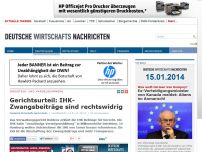 Bild zum Artikel: Gerichtsurteil: IHK-Zwangsbeiträge sind rechtswidrig