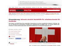 Bild zum Artikel: Einwanderung: Schweiz streicht Sozialhilfe für arbeitssuchende EU-Ausländer