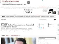 Bild zum Artikel: Der CSU drohen Turbulenzen um Doktortitel ihres Generalsekretärs