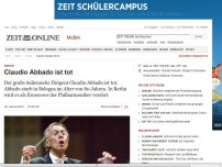 Bild zum Artikel: Dirigent: 
			  Claudio Abbado ist tot