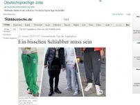 Bild zum Artikel: Internationaler Tag der Jogginghose: Ein bisschen Schlabber muss sein