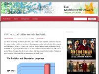 Bild zum Artikel: NSA- vs. ADAC-Affäre aus Sicht der Politik