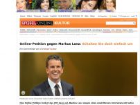 Bild zum Artikel: Online-Petition gegen Markus Lanz: Schalten Sie doch einfach um