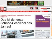Bild zum Artikel: In Sachsen entdeckt - Das ist der erste Schnee-Schniedel