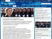 Bild zum Artikel: Von der Leyen will Bundeswehr verstärkt ins Ausland schicken