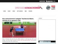 Bild zum Artikel: Das wahrscheinlich lustigste Tischtennis-Match, welches ihr je gesehen habt