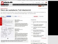 Bild zum Artikel: Nachbarschaftsstreit: Wenn der australische Troll rüberkommt