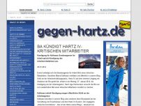 Bild zum Artikel: BA kündigt Hartz IV-kritischen Mitarbeiter