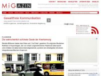 Bild zum Artikel: Die wahrscheinlich schönste Geste der Anerkennung - Flashmob