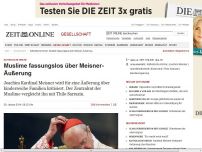 Bild zum Artikel: Katholische Kirche: 
			  Muslime fassungslos über Meisner-Äußerung