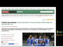 Bild zum Artikel: Fußball-Bundesliga: Internationaler Finanzinvestor KKR steigt bei Hertha BSC ein