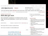 Bild zum Artikel: Vereinbarkeit von Familie und Beruf: 
			  Geht alles gar nicht