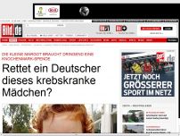 Bild zum Artikel: Margot hat Leukämie - Rettet ein Deutscher dieses Krebs-Mädchen?
