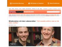 Bild zum Artikel: Wiedersehen mit dem Lebensretter: 'Ich wusste sofort, was er da oben wollte'