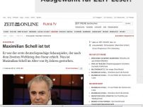 Bild zum Artikel: Schauspieler: 
			  Maximilian Schell ist tot