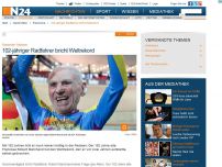 Bild zum Artikel: Rasender Rentner - 
102-jähriger Radfahrer bricht Weltrekord