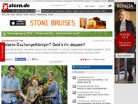 Bild zum Artikel: Dschungelcamp 2014, Finale: Melanie Dschungelkönigin? Seid's ihr deppert!