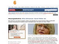 Bild zum Artikel: Steuergeständnis: Alice Schwarzer räumt Fehler ein