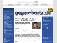 Bild zum Artikel: Öffentliche Anhörung der Hartz IV Petition