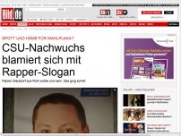 Bild zum Artikel: Fabian Giersdorf - CSU-Nachwuchs blamiert sich mit Rapper-Slogan