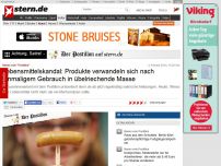 Bild zum Artikel: Neues vom 'Postillon': Lebensmittelskandal: Produkte verwandeln sich nach einmaligem Gebrauch in übelriechende Masse