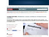 Bild zum Artikel: Landgericht Köln: Bilddateien müssen sichtbaren Urheberhinweis enthalten