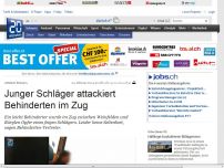 Bild zum Artikel: Abscheulich: Feiger Schläger attackiert Behinderten im Zug