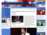 Bild zum Artikel: Heute: Peter Maffay live in Hannover