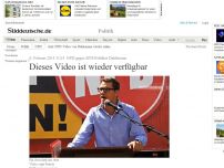 Bild zum Artikel: NPD gegen SPD-Politiker Dahlemann: Dieses Video ist wieder verfügbar