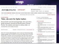 Bild zum Artikel: Steuerhinterziehung: 
			  Täter, die sich für Opfer halten