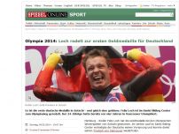 Bild zum Artikel: Olympia 2014: Loch rodelt zur ersten Goldmedaille für Deutschland