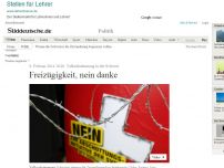 Bild zum Artikel: Volksabstimmung in der Schweiz: Freizügigkeit, nein danke