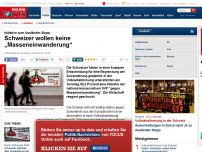 Bild zum Artikel: Initiative „gegen Masseneinwanderung“ erfolgreich - Ausländer-Stopp! Schweizer stimmen knapp für Begrenzung der Zuwanderung