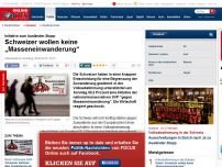 Bild zum Artikel: Initiative „gegen Masseneinwanderung“ erfolgreich - Ausländer-Stopp! Schweizer stimmen knapp für Begrenzung der Zuwanderung