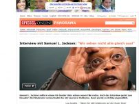 Bild zum Artikel: Interview mit Samuel L. Jackson: 'Wir sehen nicht alle gleich aus!'