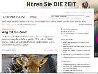 Bild zum Artikel: Tierrechte und Ethik: 
			  Weg mit den Zoos!