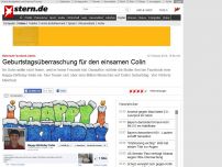 Bild zum Artikel: Rührende Facebook-Aktion: Geburtstagsüberraschung für den einsamen Colin