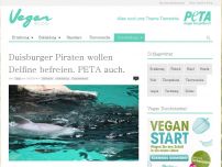 Bild zum Artikel: Duisburger Piraten wollen Delfine befreien. PETA auch.