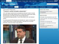 Bild zum Artikel: SPD-Chef Gabriel bedauert den Rücktritt Friedrichs