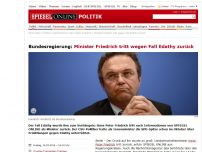 Bild zum Artikel: Bundesregierung: Minister Friedrich tritt wegen Fall Edathy zurück