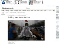 Bild zum Artikel: Luftverschmutzung: Peking ist unbewohnbar