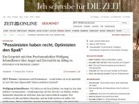 Bild zum Artikel: Psychologie: 
			  'Pessimisten haben recht, Optimisten den Spaß'