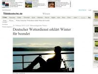 Bild zum Artikel: Meteorologischer Winter: Deutscher Wetterdienst erklärt Winter für beendet