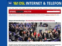 Bild zum Artikel: Abgeordnetenbezüge: Bundestag beschließt Diätenerhöhung