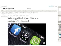 Bild zum Artikel: Alternative zu Whatsapp: Whatsapp-Konkurrent Threema verdoppelt Nutzerzahl
