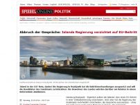 Bild zum Artikel: Abbruch der Gespräche: Islands Regierung verzichtet auf EU-Beitritt
